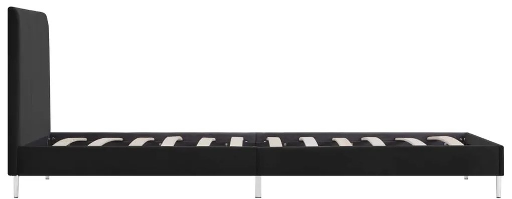 Estrutura de cama 90x200 cm tecido preto
