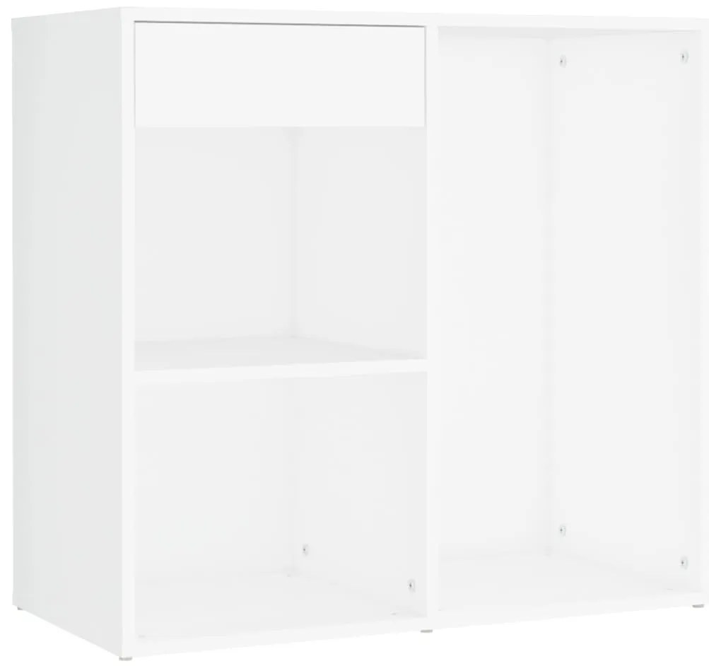 Conjunto toucador com LEDs madeira processada branco