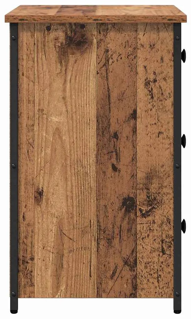 Mesa de Madeira Velha Madeira Velha MDF, Madeira de Partícula, Metal