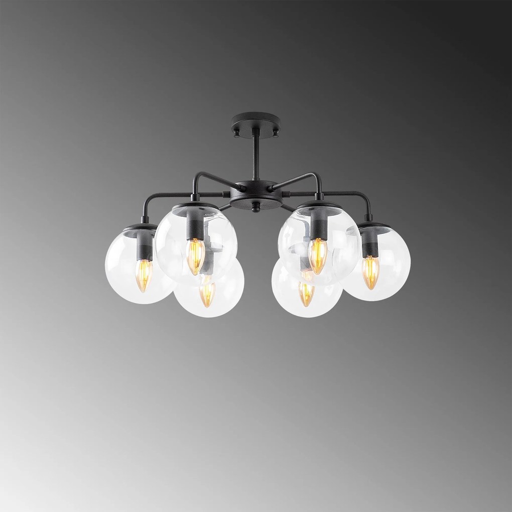 Candeeiro Viran – Preto – 56 x 56 x 43 cm