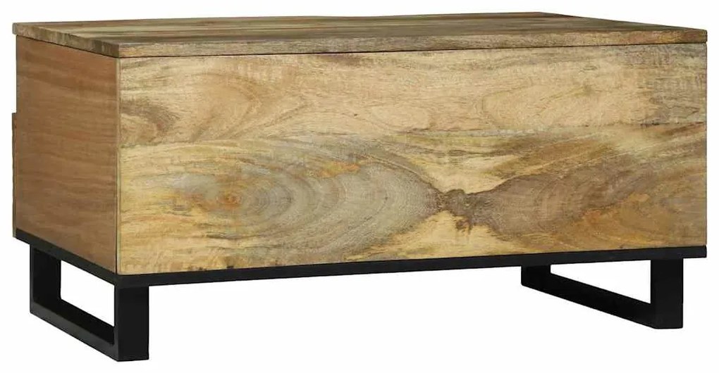 Mesa de Centro - 80 x 54 x 40 cm - Madeira de Mangueira Sólida