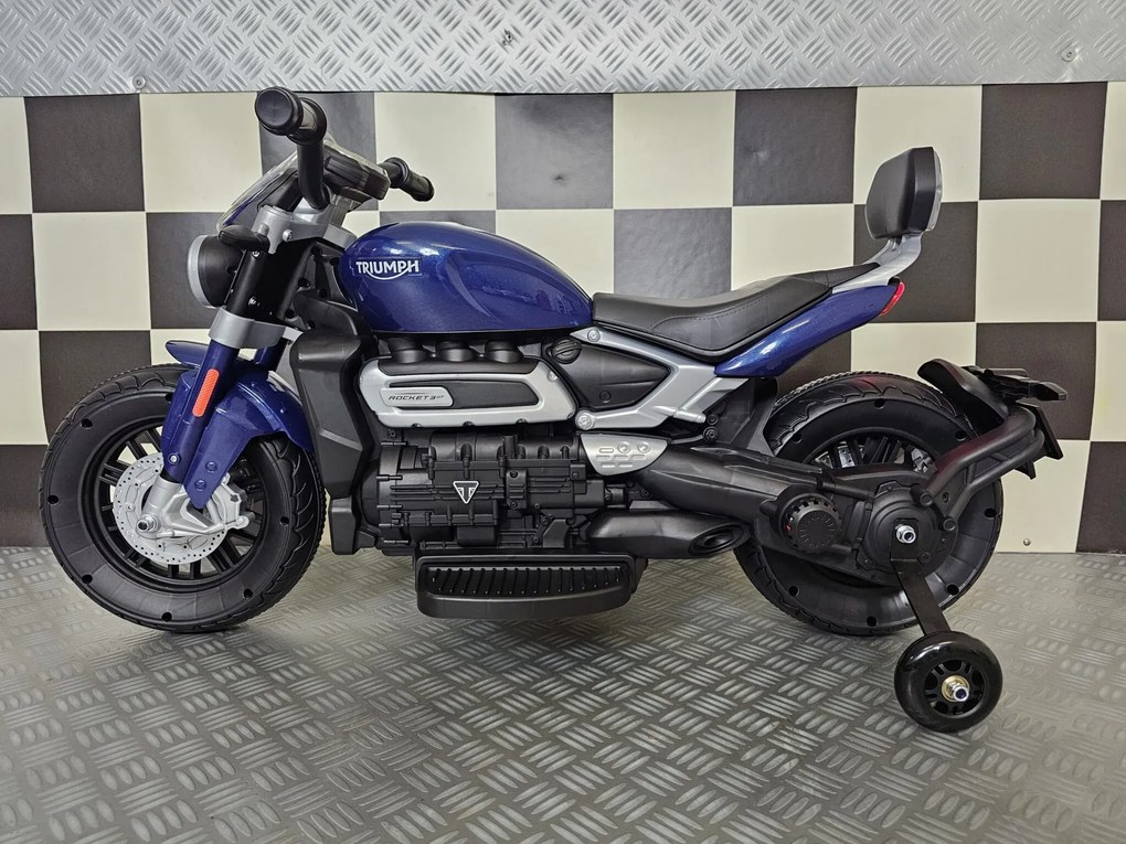 Mota scooter infantil TRIUMPH ROCKET 12V Azul