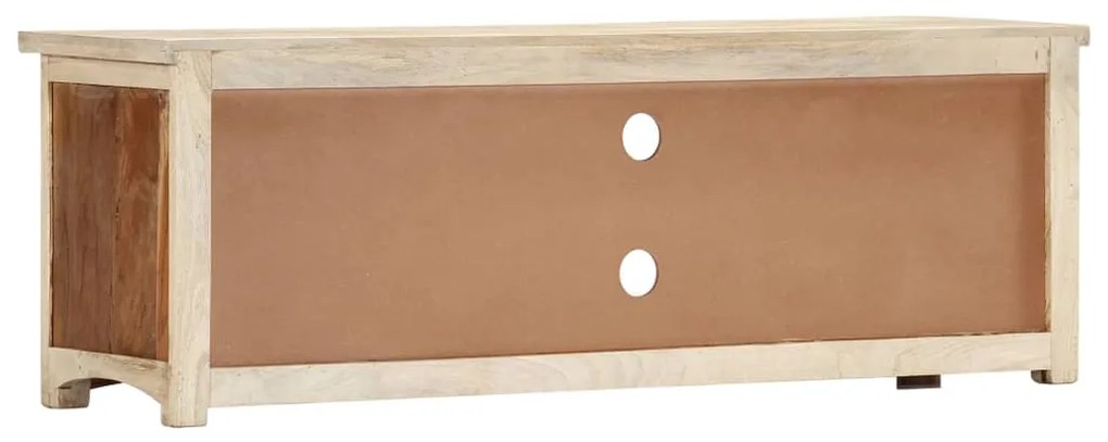 Móvel de TV 120x30x40 cm madeira recuperada maciça