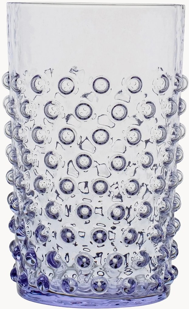 Copos altos artesanais Hobnail, conjunto de 6