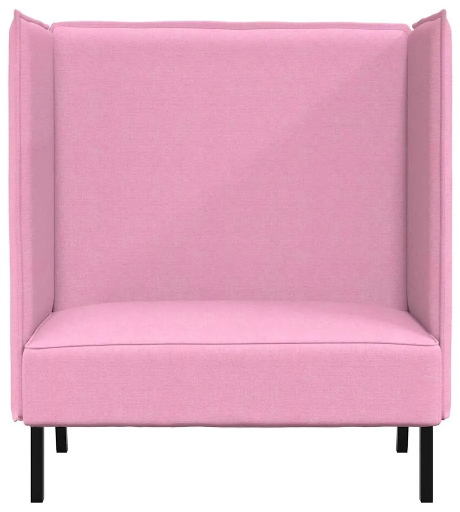 Sofá Alto Rosa 109x56x121 cm Tecido