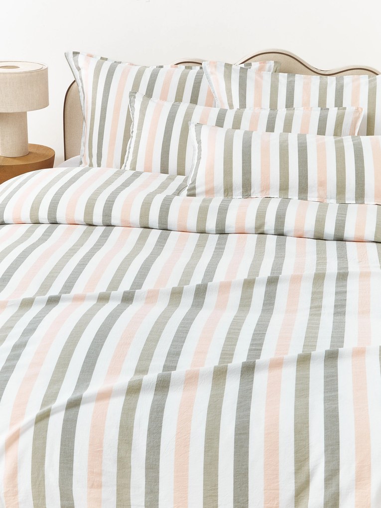 Capa de edredão em algodão lavado Harriet