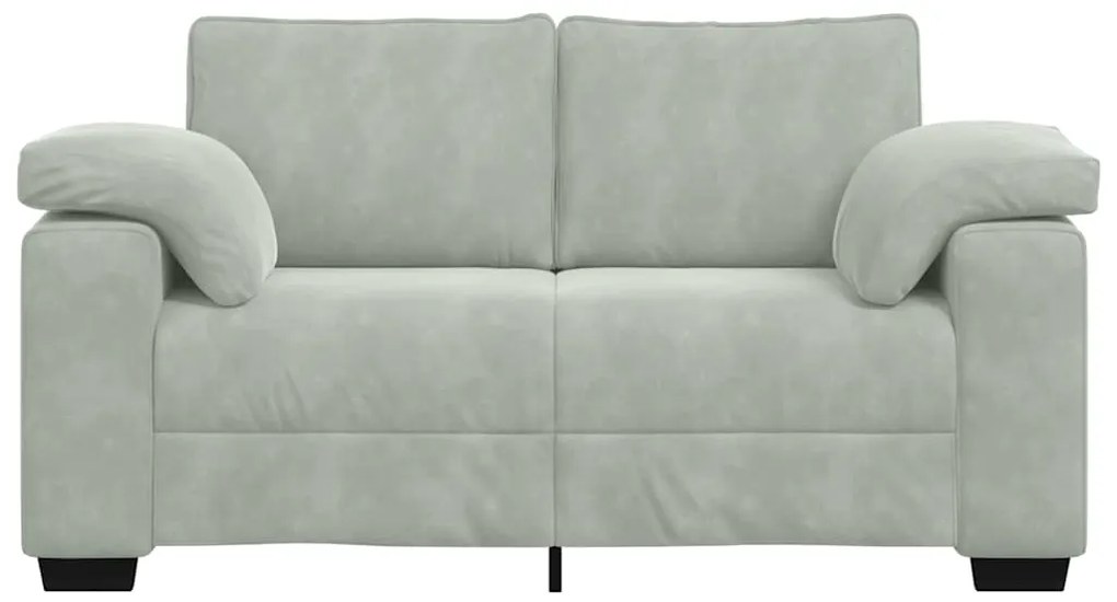 Sofá-luvas 120 cm veludo cinzento-claro