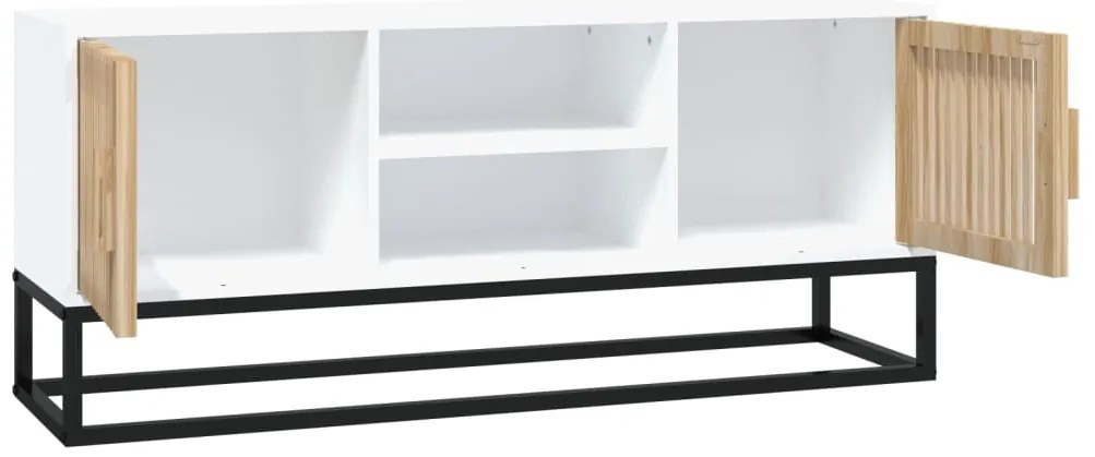 Móvel de TV 105x30x45 cm derivados de madeira e ferro branco