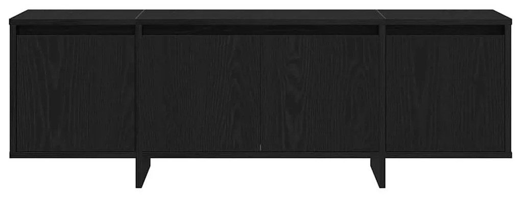 Móvel para TV vidaXL Preto Carvalho 120x30x40,5 cm Madeira engenheirad