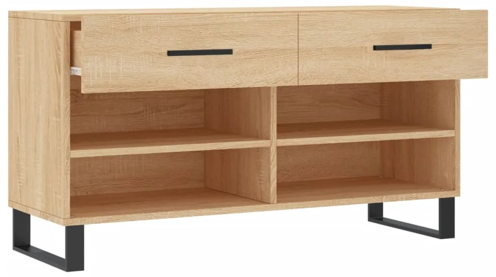 Banco sapateira 102x35x55 cm deriv. madeira carvalho sonoma