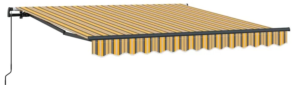 Toldo Retrátil Manual Multicolor 350 x 250 cm Poliéster