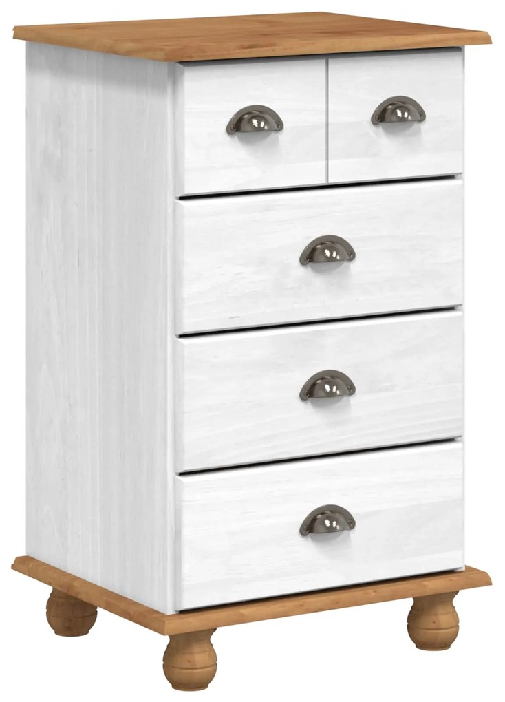 vidaXL Cômoda com gaveta ASKIM Branco 45,8 x 40 x 79 cm