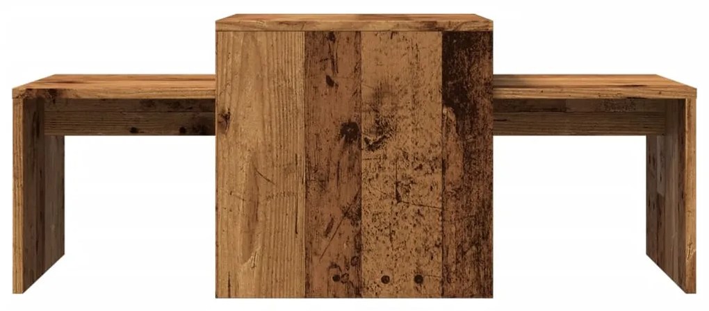 Mesa de centro 100x48x40 cm derivados de madeira madeira velha