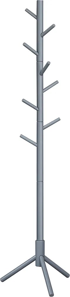 Bengaleiro de madeira ajustável 47 x 47 x 175 cm Cinzento