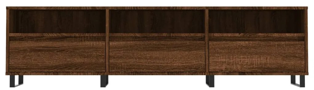 Móvel TV 150x30x44,5 cm derivados de madeira carvalho castanho