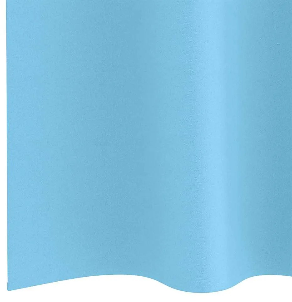 Cortinas com cortinas 2 pcs Azul claro 225 x 140 cm Poliéster