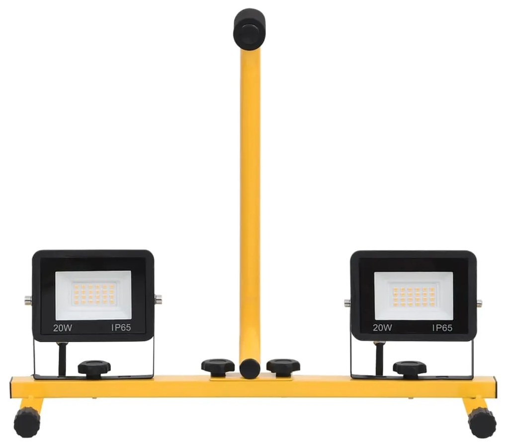Projetor c/ iluminação LED e pega 2x20 W branco frio