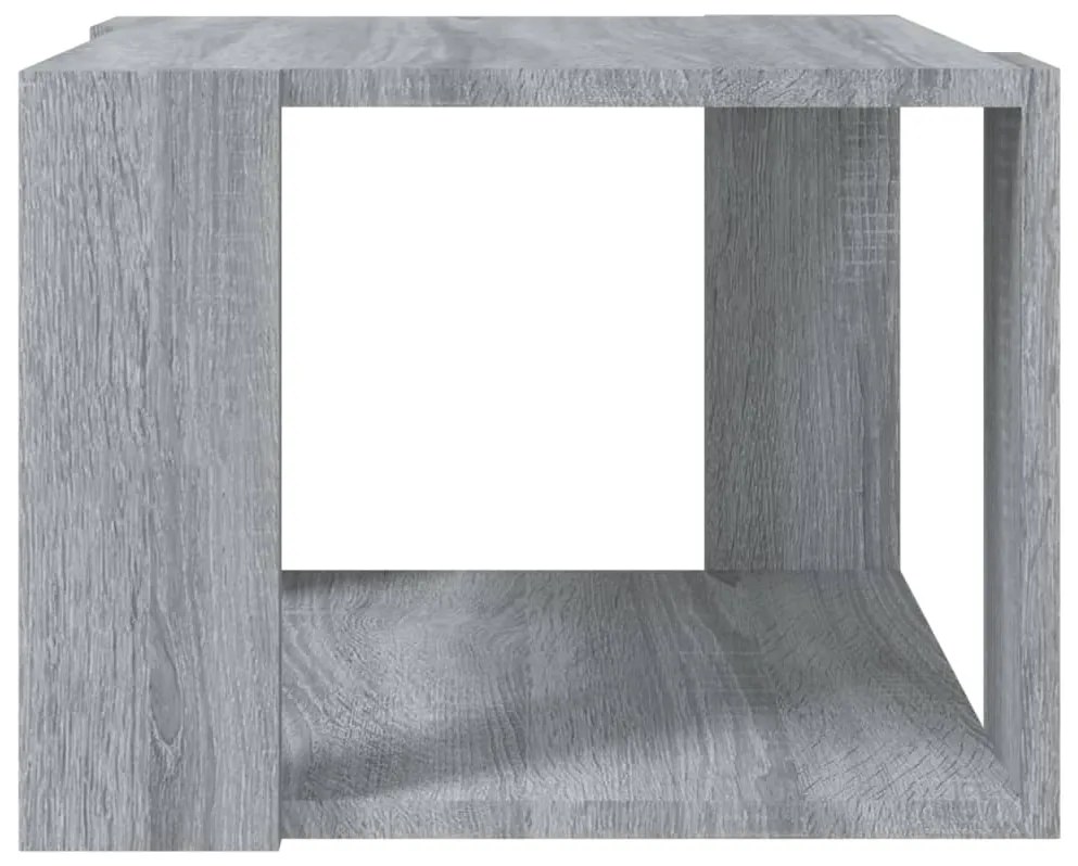 Mesa de centro 40x40x30 cm madeira processada sonoma cinza