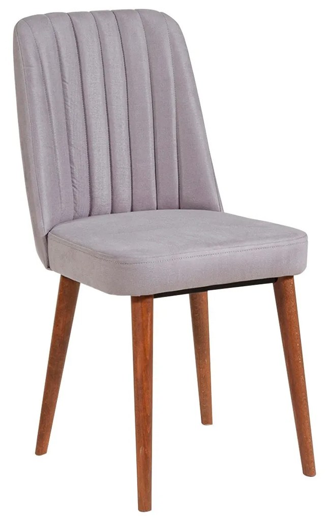 Conjunto de Mesa de Jantar Extensível Vina – Nogueira e Cinza – Mesa 1