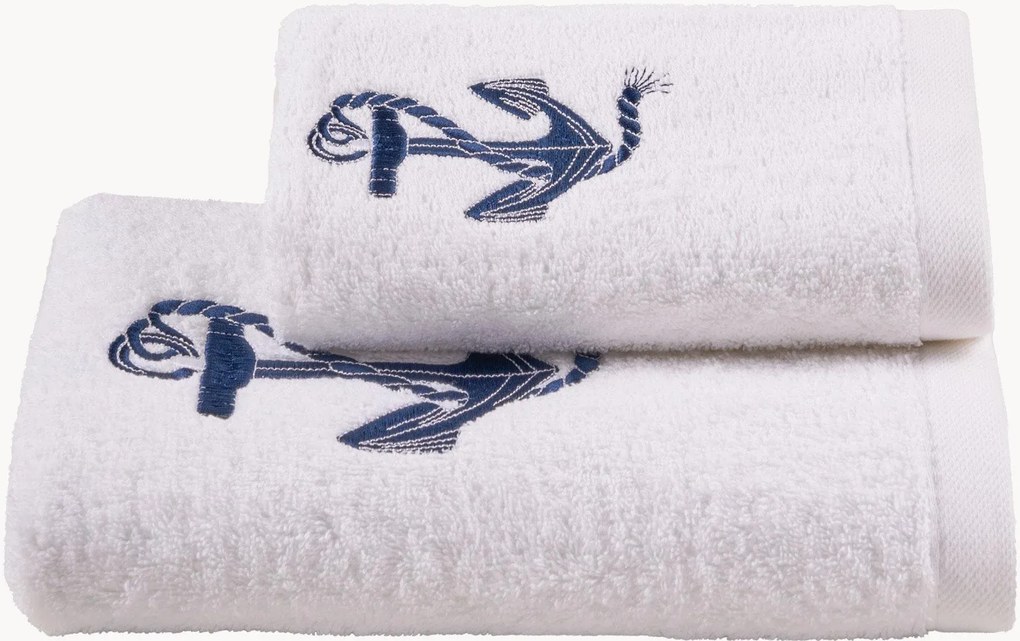 Toalhas em algodão Navy, conjunto de 2