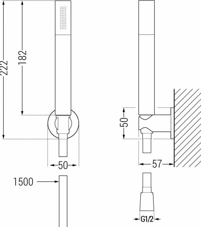 Mexen R-70 conjunto de duche fixo, dourado - 785705051-50
