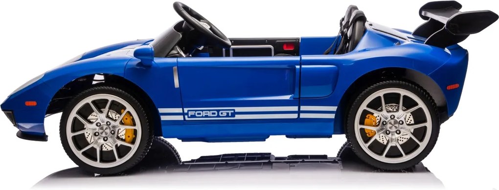 Carro elétrico para Crianças 24V 4x4 Ford GT Rodas Espuma EVA, assento couro ecológico Azul