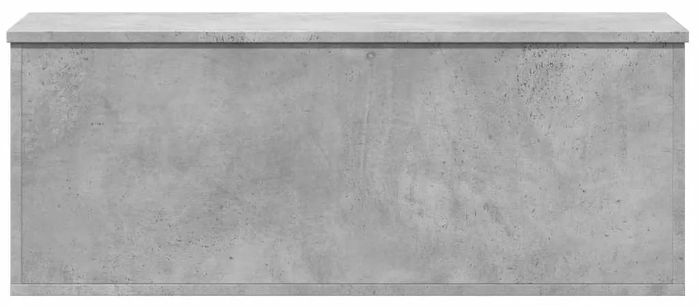 Caixa de arrumação 90x35x35 cm derivados madeira cinza cimento