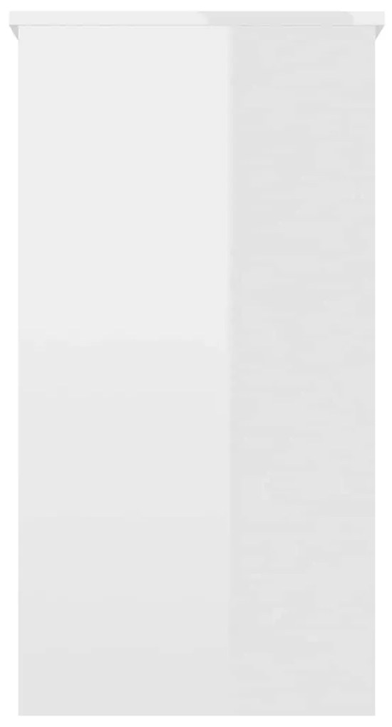Secretária 80x40x75 cm derivados de madeira branco brilhante