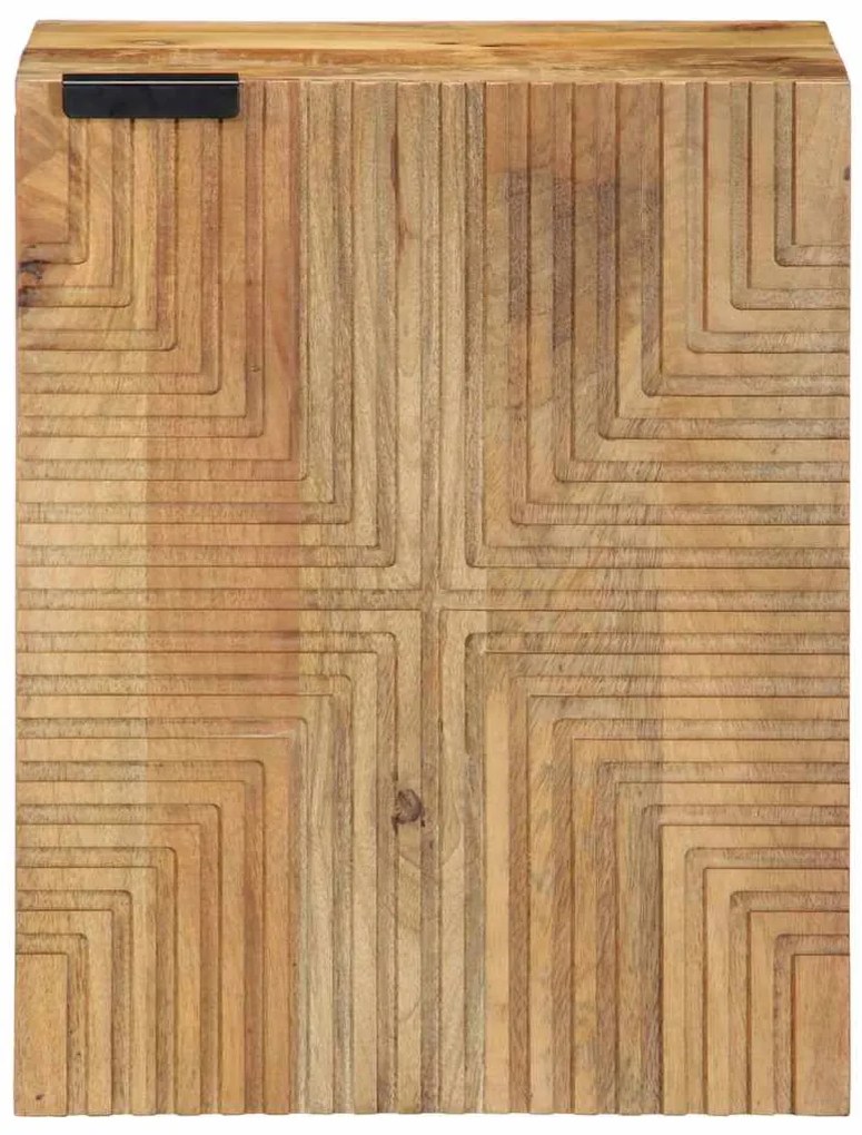 Armário suspenso para WC 38x33,5x48cm mangueira maciça castanho
