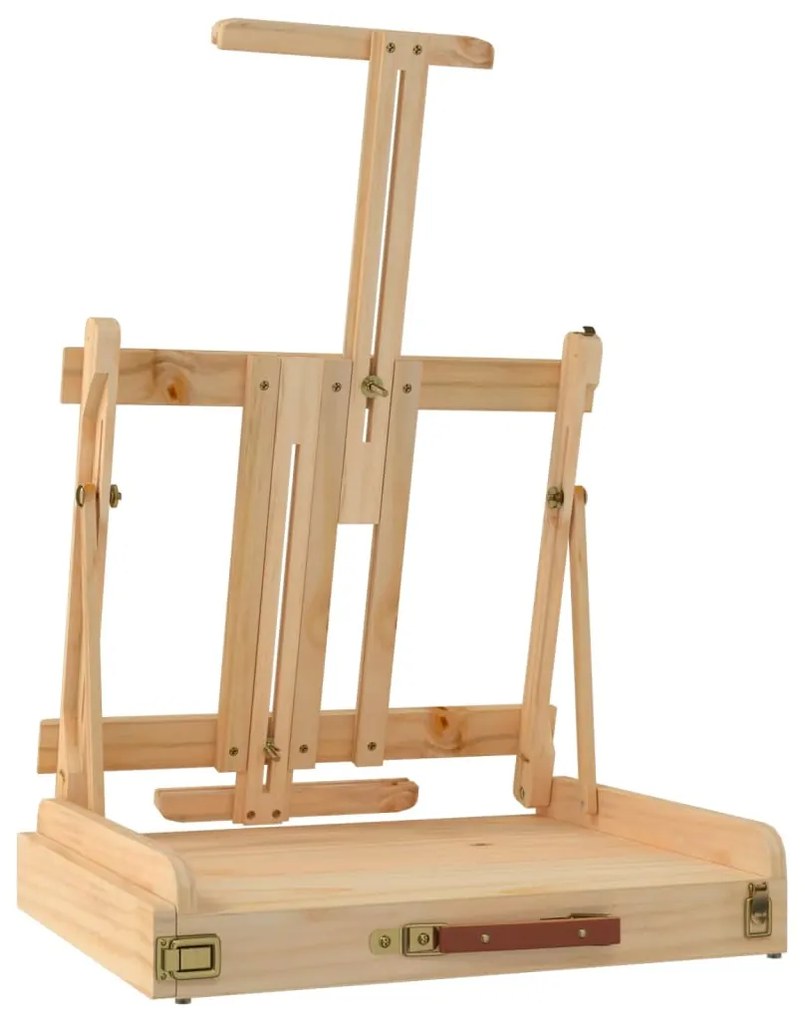 Cavalete de mesa com gaveta 41,5x37x12 cm pinho maciço