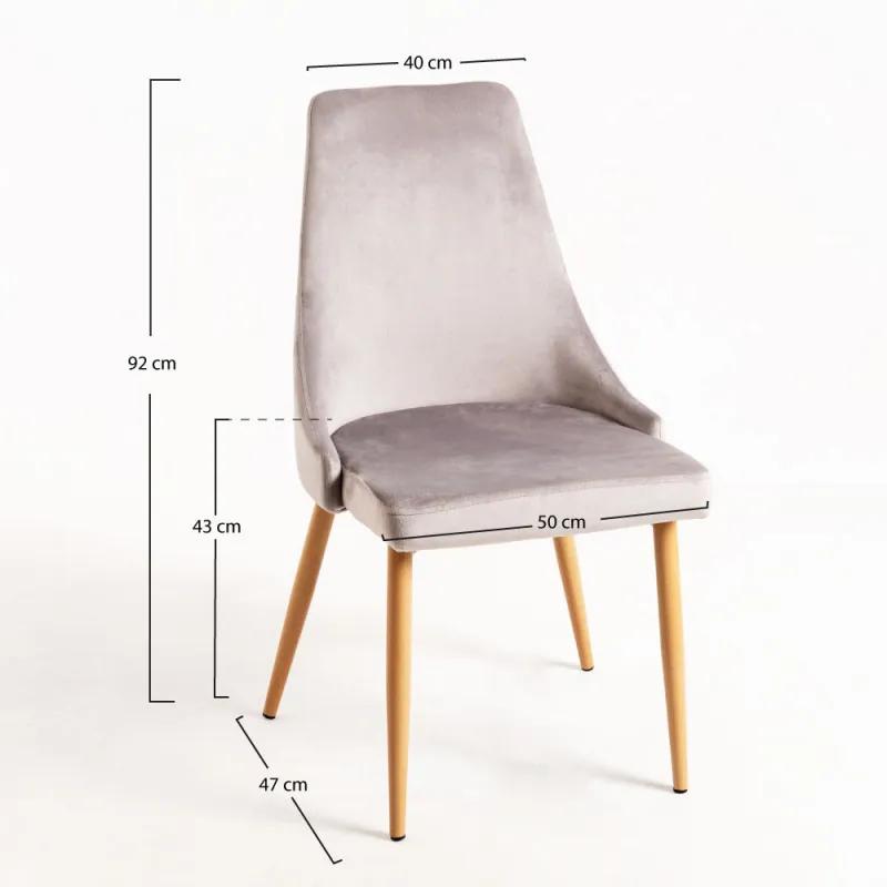 Cadeira Stoik Wood - Cinza