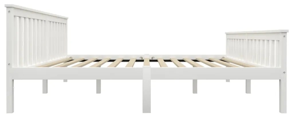 Estrutura de cama em pinho maciço 180x200 cm branco