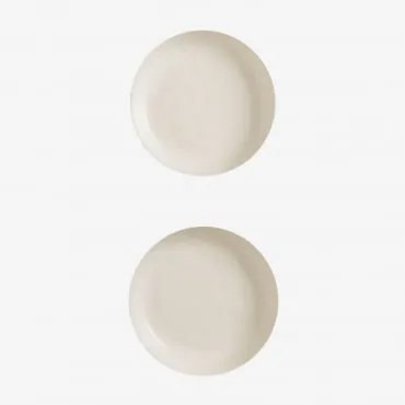 Pacote De 2 Pratos Belvere Deep Gardénia Branco - Sklum