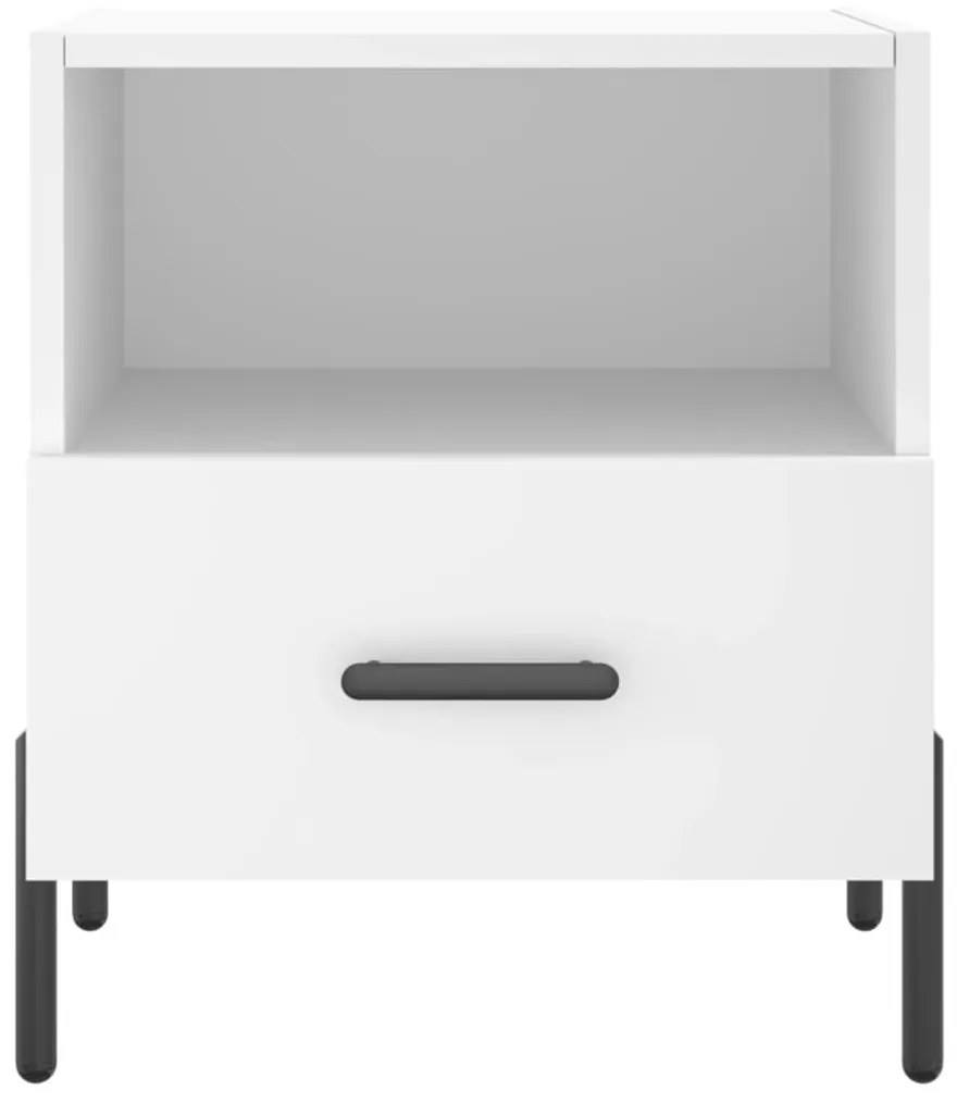 Mesa de cabeceira 40x35x47,5 cm derivados de madeira branco