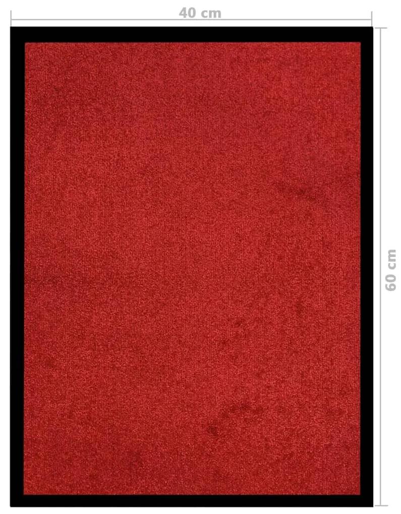 Tapete de porta 40x60 cm vermelho