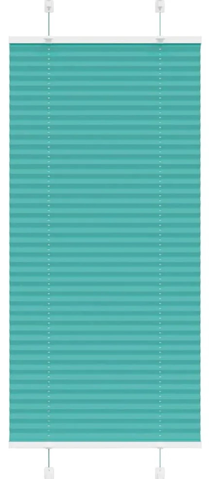 Gasolina verde Plissada Cega 55x100 cm Largura Tecido 54,4 cm