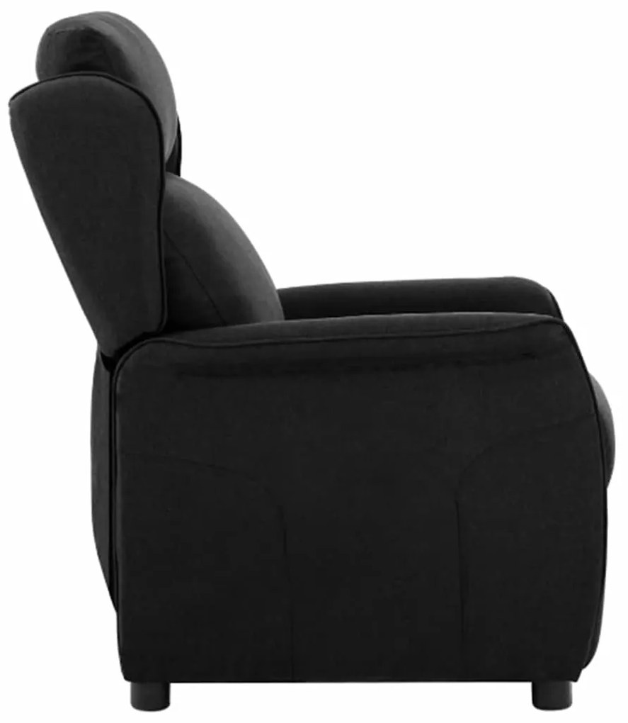 Poltrona Recliner Tecido Preto