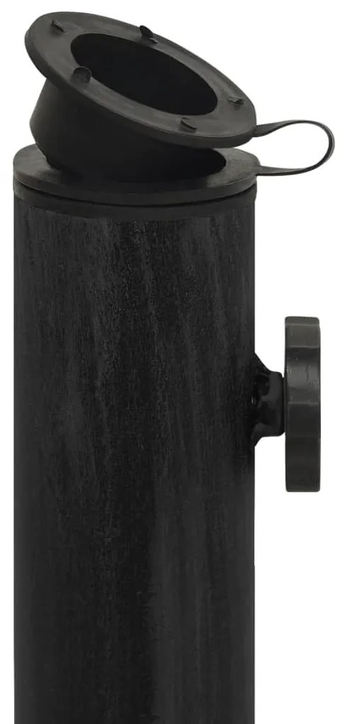 Base para guarda-sol ferro fundido 44x44x31 cm preto