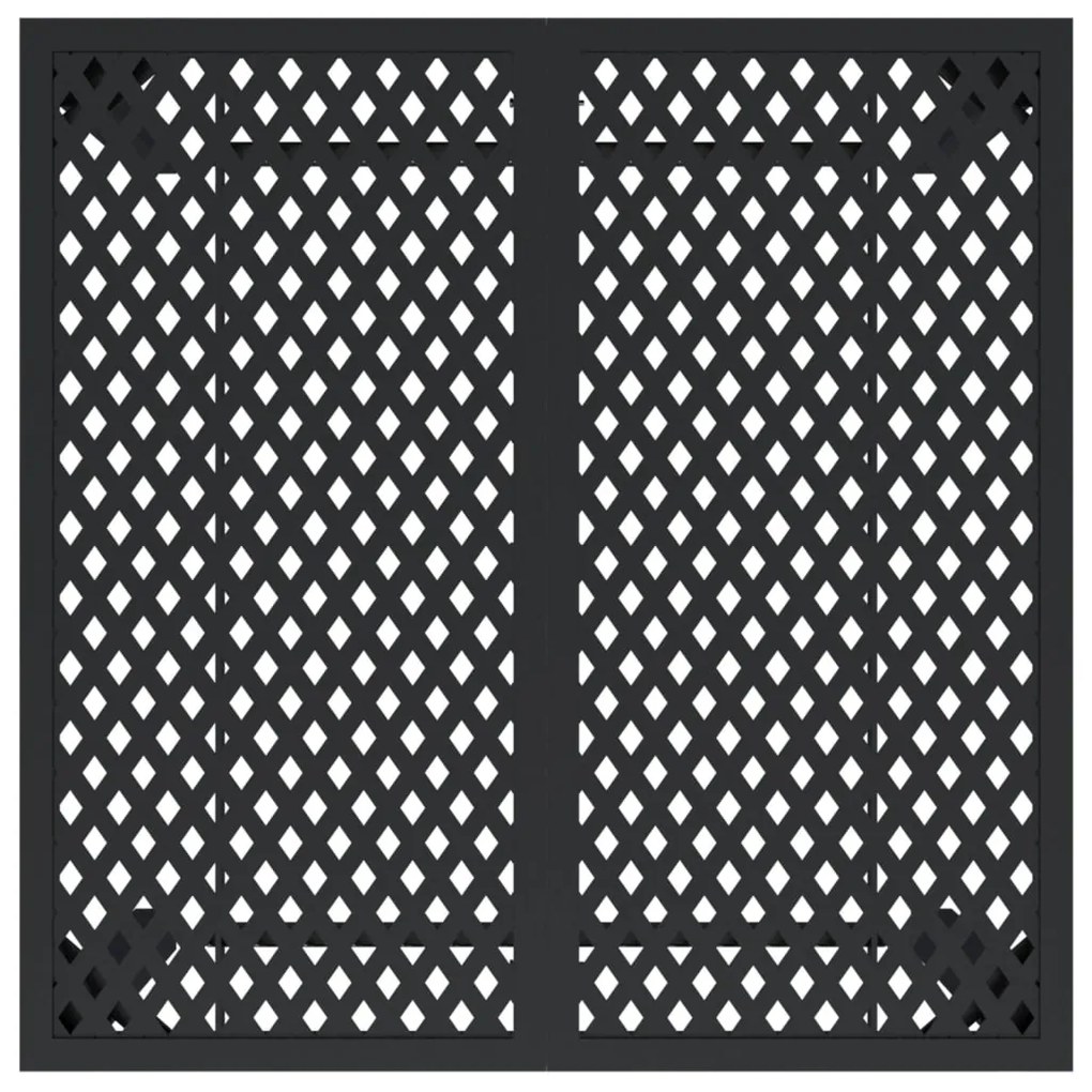 Mesa de jardim 80x80x72 cm aço antracite