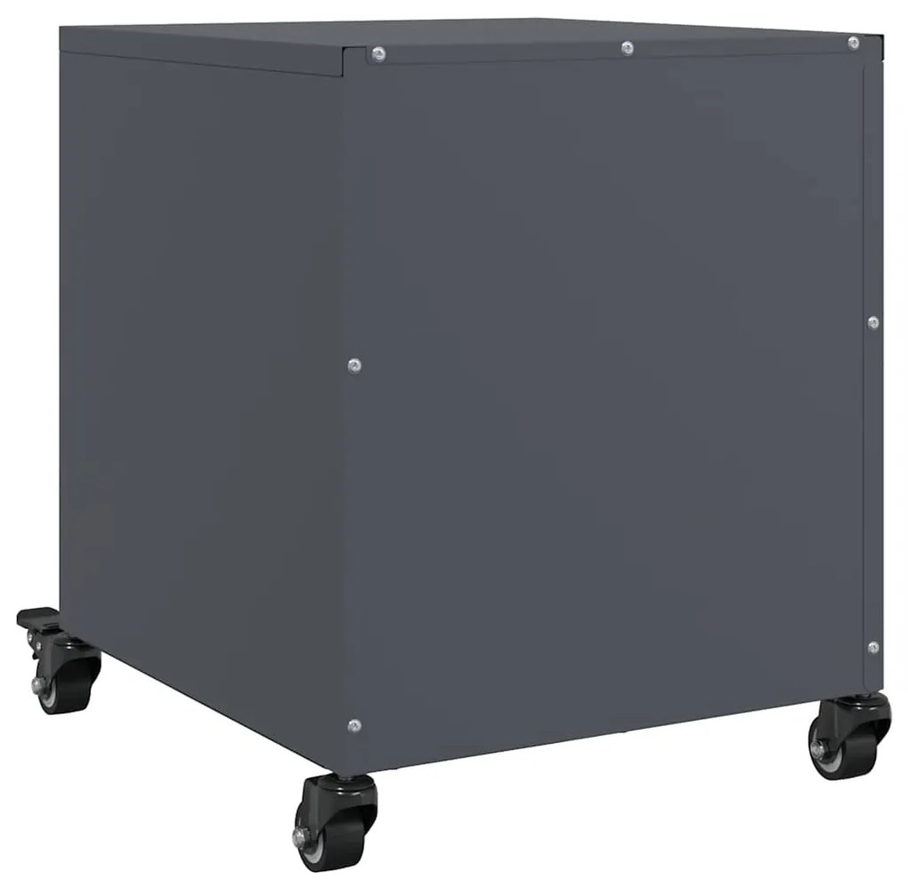 Mesa de cabeceira 36x39x43,5 cm aço antracite