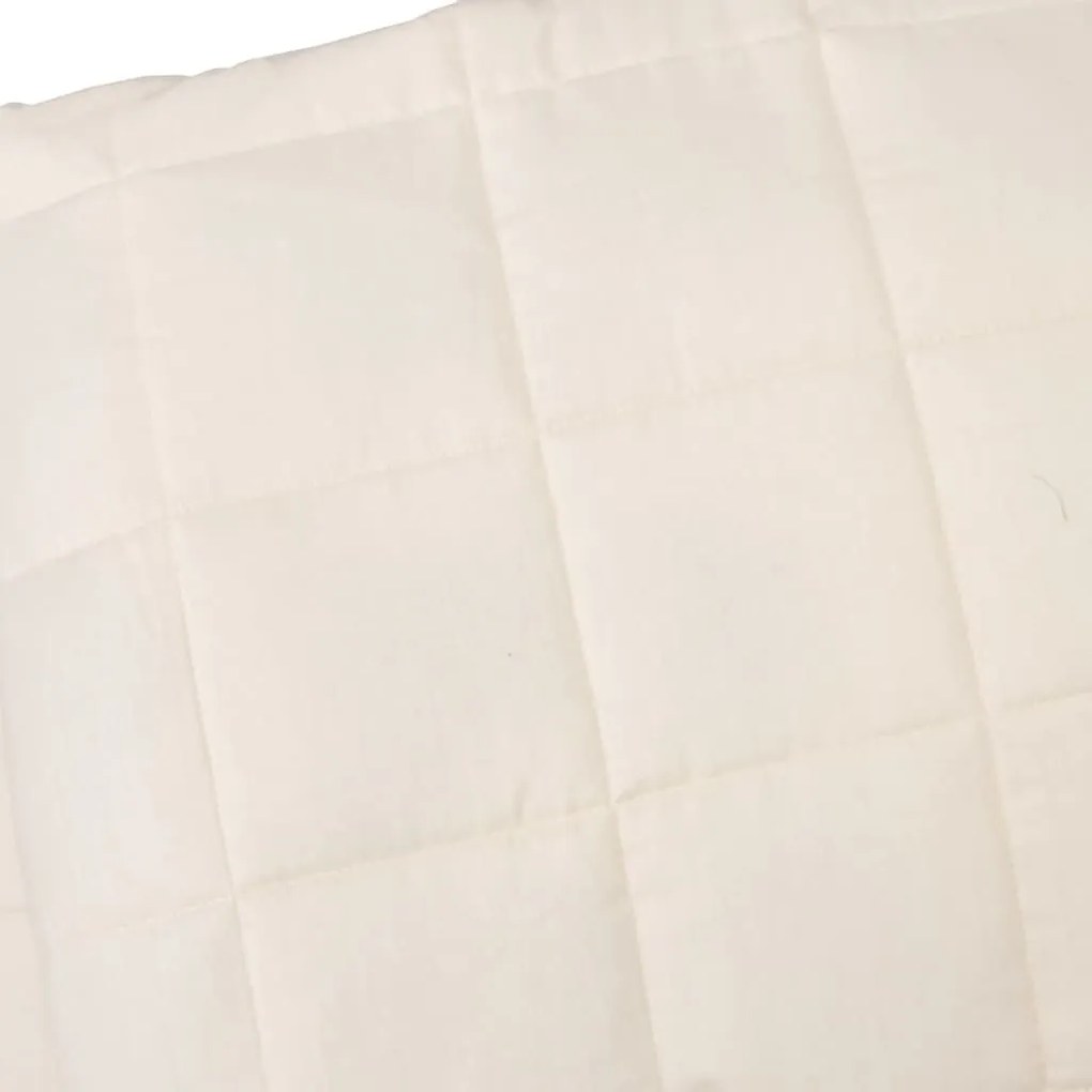 Manta pesada 11 kg 220x235 cm tecido creme-claro
