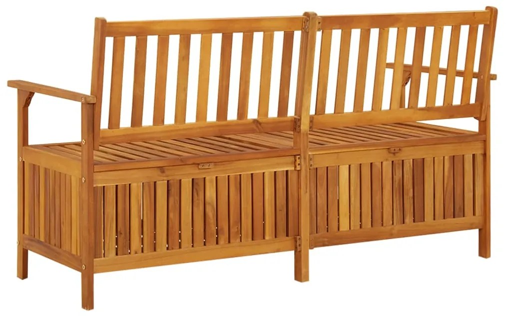 Banco de arrumação 148 cm madeira de acácia maciça