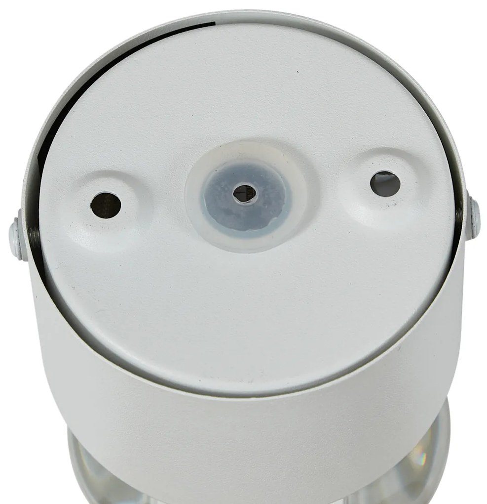 Aplique de parede de design branco incluindo LED IP44 - Lens