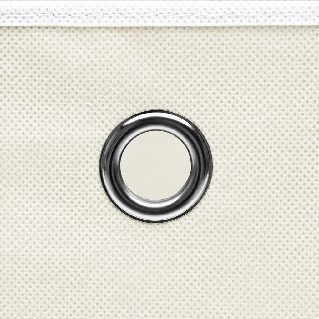 Caixas de arrumação 4 pcs 32x32x32 cm tecido branco