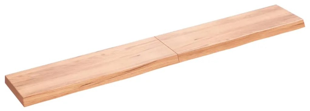 vidaXL Prateleira de parede 200x30x(2-6) cm carvalho tratado castanho