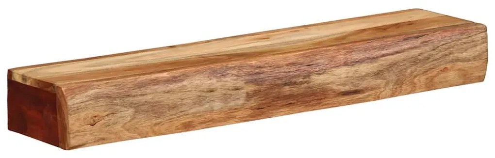 Prateleiras parede 2 pcs 60x17x8 cm madeira de acácia maciça