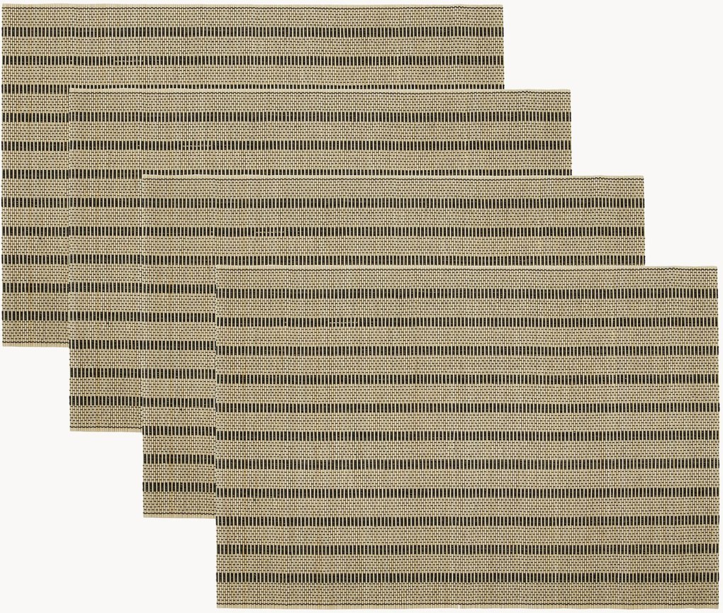 Individuais artesanais Fica, conjunto de 4