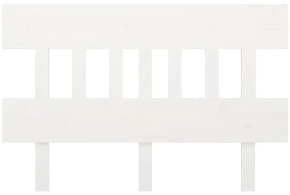 Cabeceira de cama 143,5x3x81 cm pinho maciço branco