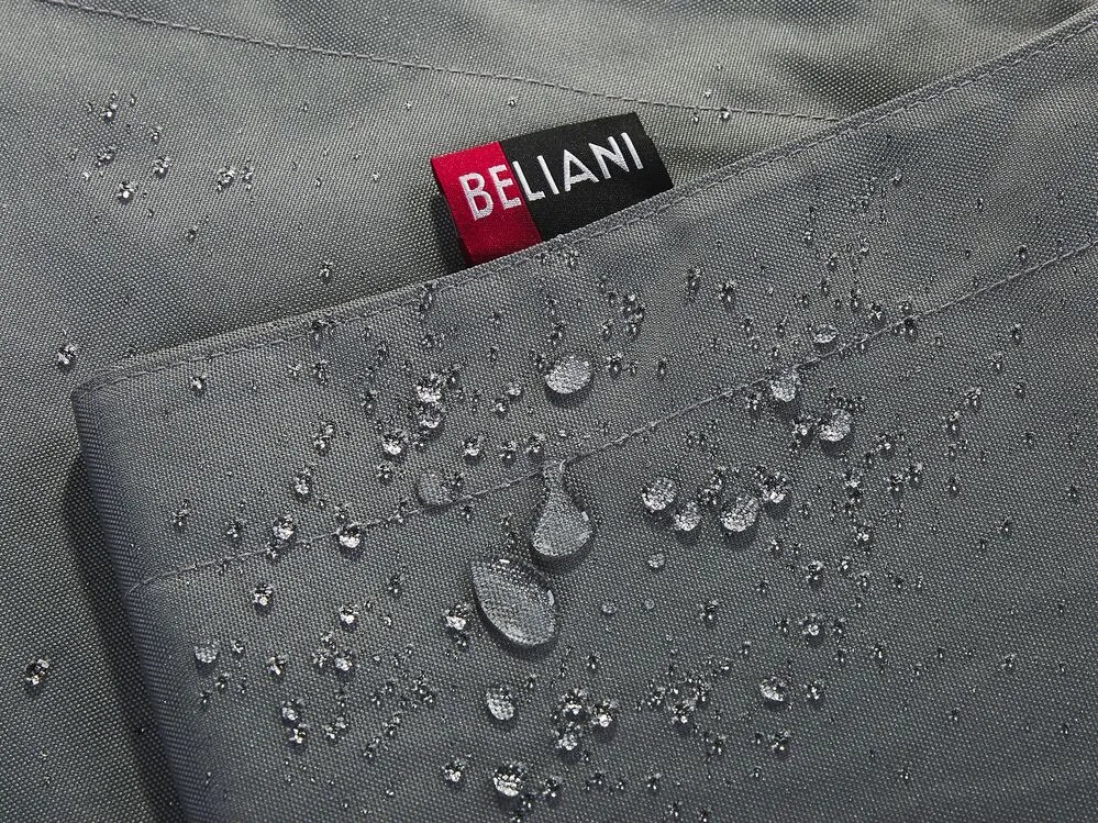 Pufe almofada cinzento escuro 140 x 180 cm FUZZY Beliani