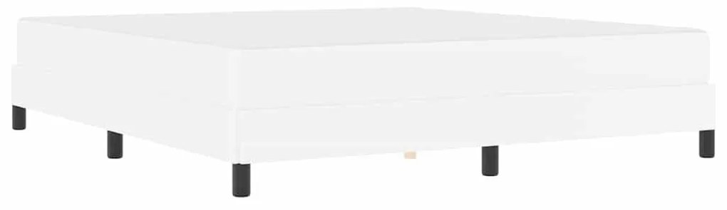 Cama Outros Branco Puro 180 x 200 cm Couro sintético